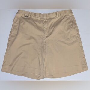 Lauren Active - Ralph Lauren - Khaki Shorts with‎ hidden button, clasp and zip.